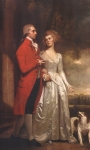 Sir Christopher And Lady Sykes by George Romney, 1786 - Flash Jigsaw Puzzle
